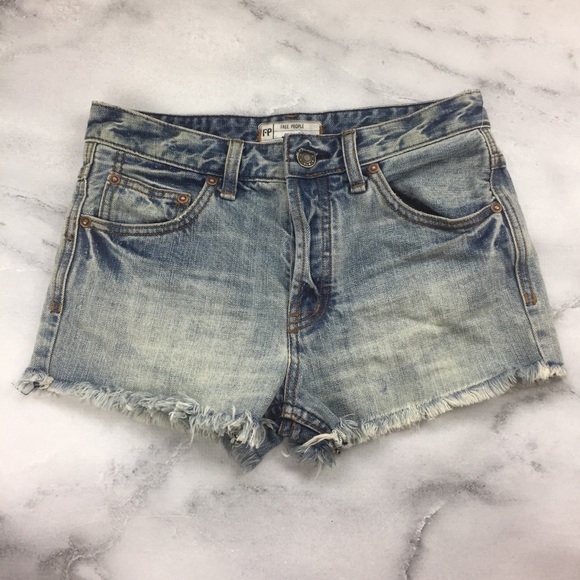 Free People Pants - Free People High Wasted Jean Cut Off Shorts 24